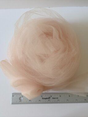 Vintage Tulle Pink Mr. John Fascinator. 1950s. Great condition.